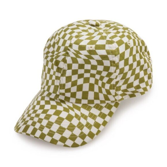 Baggu Baseball Cap-Moss Trippy Checker - Picture 4 of 5